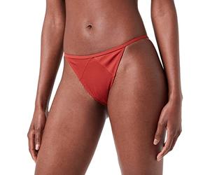 PUMA Parte Inferior de Bikini Tanga Acanalada para Mujer, Combo marrón, XS