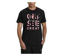 PUMA Performance Slogan Short Sleeve tee Camiseta, Hombre, Negro, S