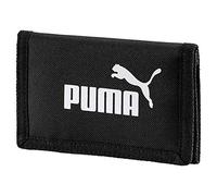 Puma Phase Wallet Cartera unisex, Poliéster, A prueba de aplastamiento, Puma Black, OSFA