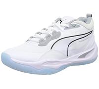 PUMA Playmaker Pro, Zapatillas deportivas, Unisex adulto, Puma White-Quarry, 42.5 EU