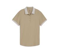 PUMA Polo de golf jacquard de rayas MATTR para mujer, Ropa, Beige, M M