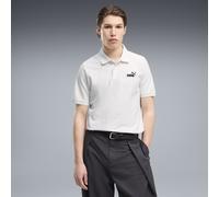 PUMA Polo de piquÃ© Essentials con logo n.Âº 1 para hombre, Ropa, Blanco, M M