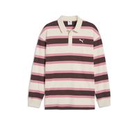 PUMA Polo de rugby de manga larga Wardrobe Essentials para hombre, Accesoiros, Marrón, XXL