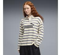 PUMA Polo de rugby Essentials Elevated No. 1 Logo extragrande para mujer, Accesoiros, Amarillo, XS