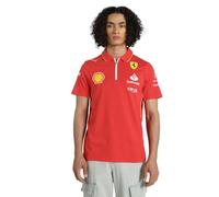 PUMA Polo del Equipo Scuderia Ferrari 2024 para Hombre - Rojo Quemado - Tamaño: XL
