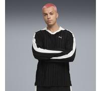 PUMA Polo T7 de manga larga y corte holgado para hombre, Ropa, Negro, S