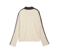 PUMA Polo T7 de manga larga y corte holgado para mujer, Ropa, Blanco, L L