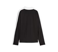 PUMA Polo T7 de manga larga y corte holgado para mujer, Ropa, Negro, M M