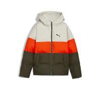 PUMA - Poly Hooded Puffer Jacket, polibola Unisexo, Dark Olive, 152-626502