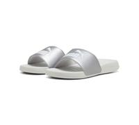 PUMA Popcat 20 Metallic Glam, Sandalias de Chanclas Mujer, Gris Pluma Plata, 40.5 EU