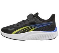 Puma Pounce Lite AC+ PS - Zapatillas Deportivas, Color Negro y Lima Smash-Royal Sapphire, Talla 2.5 UK Niño, Puma Black Lime Smash Royal Sapphire, 35 EU