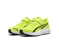 PUMA Pounce Lite AC+ PS, Zapatillas Unisex niños, Yellow Alert Black White, 28 EU