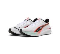 PUMA Pounce Lite, Zapatillas para Correr de Carretera Unisex Adulto, Blanco y Rojo Brillante, 42.5 EU