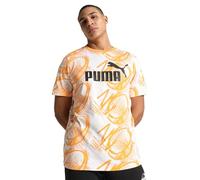 PUMA Power AOP tee, Naranja y Negro, S Unisex