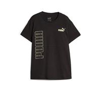 Puma Power Logo Love Colorblock tee G Camisa, Niñas, Negro Black