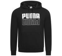 Puma Power Logo Sudadera Con Capucha Para Hombre Negra Nueva