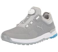 PUMA Proadapt Alphacat Disc, Zapatos de Golf Hombre, High Rise Silver Ibiza Blue, 42.5 EU