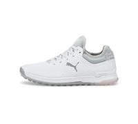 PUMA Proadapt Alphacat, Zapatos de Golf Mujer, White Silver Pink Lady, 36 EU