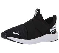 PUMA Prowl Slip-On Cross - Zapatillas sin Cordones para Mujer, Negro/Blanco, 36 EU