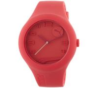 PUMA PU103211003 - Reloj analógico de Cuarzo Unisex con Correa de plástico, Color Naranja