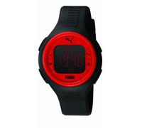 Puma PU910541002 - Reloj digital de caballero de cuarzo con correa de plástico negra (cronómetro, alarma, cuenta vueltas, luz) - sumergible a 50 metros