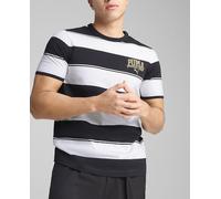 Puma Camiseta Class Stripe AOP – Unisex adulto – Azul marino L