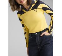 Puma Puma - Camiseta de mujer ROAD TO UNITY Football Jersey Baby Tee Puma. Amarillo Talla L