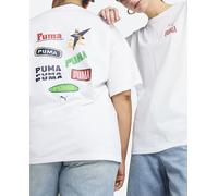 Puma Puma - Camiseta de mujer ROAD TO UNITY Relaxed Graphic Tee Puma. Blanco Talla L