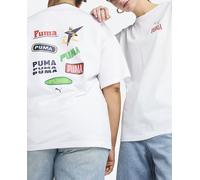 Puma Puma - Camiseta de mujer ROAD TO UNITY Relaxed Graphic Tee Puma. Blanco Talla S