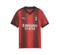 Puma Puma - Camiseta de niños 1ª equipación AC Milan 2023-2024 Replica Puma. Rojo / Negro
