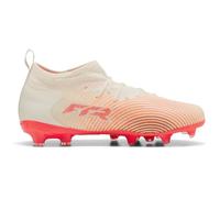 Puma Future 9 Match FG/AG JR - Tenis de fútbol, Color Blanco Almendra SUGARED - Ultra Red Black, Talla 2 UK