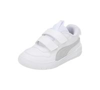 PUMA Puma Multiflex Glitz FS V PS, Zapatillas deportivas, Unisex niños, Puma White-Puma Silver, 32 EU