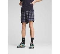 Puma Puma - Pantalón cortos de hombre ROAD TO UNITY AOP Relaxed Shorts 6" WV Puma. Azul