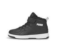 PUMA Puma Rebound Joy Fur Ps, Zapatillas Niñas, Multicolor Puma Black Puma White, 30 EU