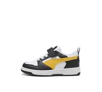 PUMA - PUMA Rebound V6 LO AC+ PS, Zapatillas Unisexo, PUMA Black-Yellow Sizzle-PUMA White,