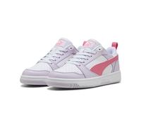 PUMA - PUMA Rebound V6 LO JR, Zapatillas Unisexo, Lilac Frost-Magic Rose-PUMA White,