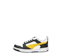 Puma - Puma Rebound V6 LO JR, Zapatillas Unisexo, Puma Black-Yellow Sizzle-Puma White,