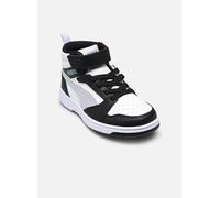 PUMA Rebound V6 Mid Space Belle AC+ PS, Sneaker, Black-Lilac Crush White, 29.5 EU