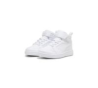 PUMA Puma Rebound V6 Mid Ac+ Ps, Zapatillas Unisex niños, Puma White Cool Light Gray, 35 EU
