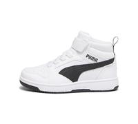 PUMA Puma Rebound V6 Mid Ac+ Ps, Zapatillas Unisex niños, Puma White Puma Black, 28 EU