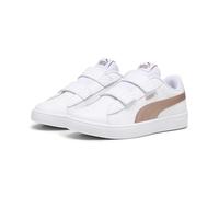 Puma Puma Rickie Classic V PS - Zapatillas deportivas unisex para niños, Blanco con rosa, 18.5 cm
