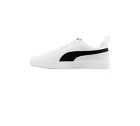 Puma - Zapatilla Rickie Niño, Unisex, White-Black, 4 UK