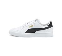 PUMA Puma Shuffle Jr, Zapatillas deportivas Unisex niños, Multicolor Puma White Puma Black Puma Team Gold, 39 EU