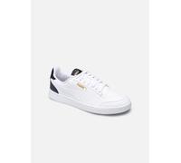 PUMA Shuffle, Zapatillas Unisex adulto, Blanco (Puma White/Puma White/Peacoat/Puma Team Gold), 39 EU