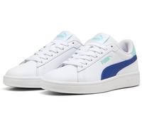 PUMA - PUMA Smash 3.0 L JR, Zapatillas Unisexo, PUMA White-Vivid Blue-Aquatic,