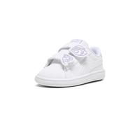 Puma Puma Smash CV V - Zapatillas deportivas unisex para niños, Puma White Vivid Violet Puma Silver, 13.0 cm