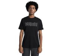 Camiseta gráfica de manga corta con logotipo grande Hombre Talla M. Color Negro