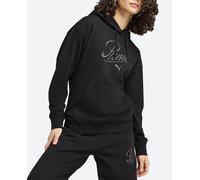 Puma Puma - Sudadera de mujer ESS SCRIPT Comfort Hoodie TR Puma. Negro Talla M
