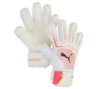 PUMA - PUMA Ultra Pro Jr NC, Guantes de Portero Niños, PUMA White-Glowing Red-PUMA Black, 5-041950