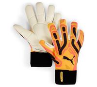 PUMA - PUMA Ultra Ultimate Hybrid, Guantes de Portero Adultos Unisex, Sunset Glow-Sun Stream-PUMA Black, 10-041858